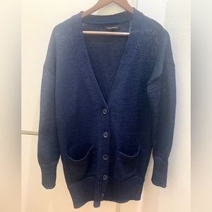 NWOT Banana Republic Navy Heavyweight Cardigan